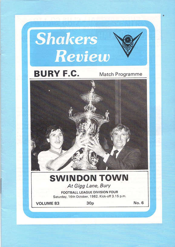 <b>Saturday, October 16, 1982</b><br />vs. Bury (Away)